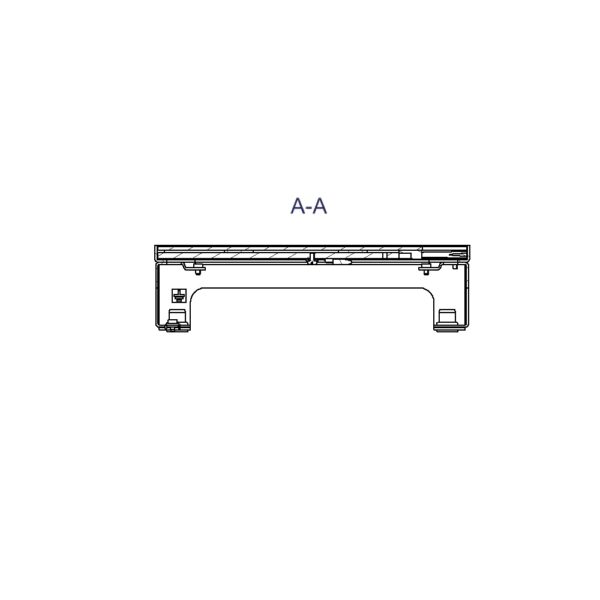 Produktbild UBD 217 163  -  Schwerlast-Unterflur-Bodendose UBD 210 small inkl. belegtem Deckel aus Chromstahl, geschliffen, und 1 Bürstena.